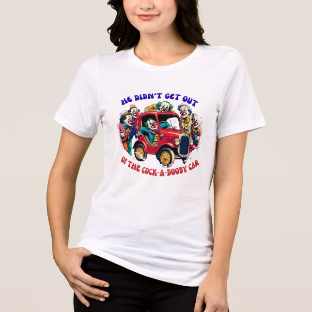 Camiseta Triblenda ¡No salió del auto de la policía! (Anverso)