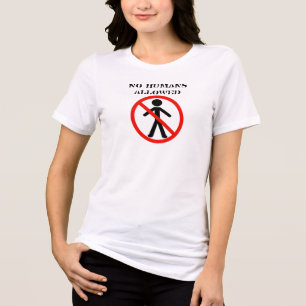 Camiseta Triblenda No se permiten seres humanos