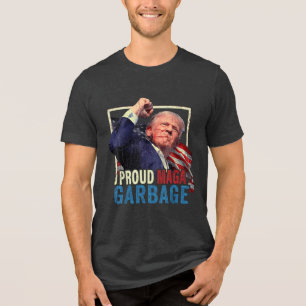 Camiseta Triblenda No Somos Basura Vota por Trump Presidente 2024 