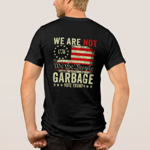 Camiseta Triblenda No Somos Basura VoteTrump 2024 Soporte a Trump