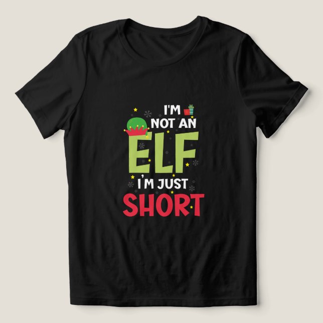 Camiseta Triblenda No Soy Un Navidad De La Familia Elf. Pjs Coincidie (Diseño delantero )