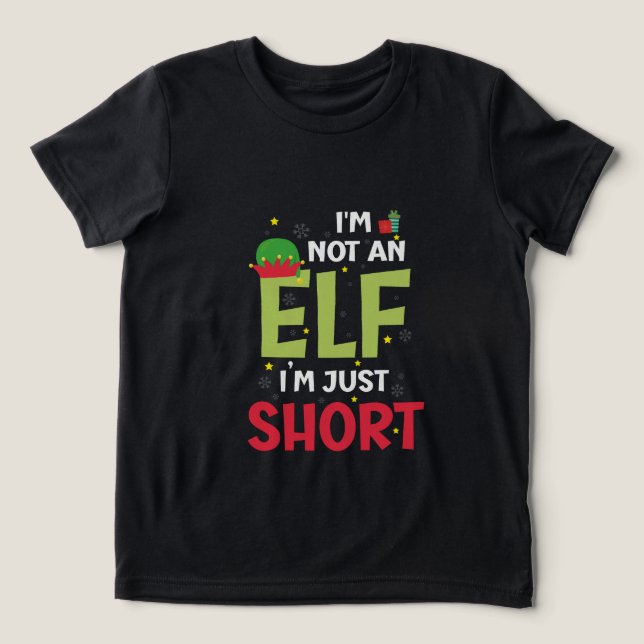 Camiseta Triblenda No Soy Un Navidad De La Familia Elf. Pjs Coincidie (Diseño delantero )