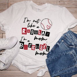 Camiseta Triblenda No soy una mamá normal, soy una mamá de béisbol Pe