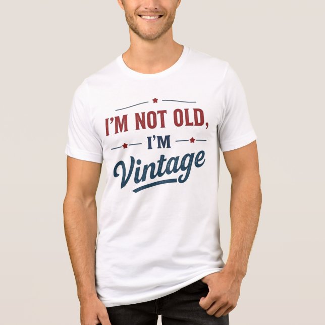 Camiseta Triblenda No soy viejo, soy vintage (Anverso)