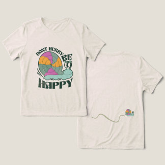 Camiseta Triblenda No te apresures sé feliz Diseño de caracol lindo
