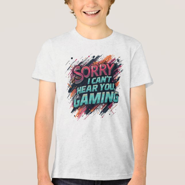 Camiseta Triblenda No te oigo, estoy jugando (Anverso)