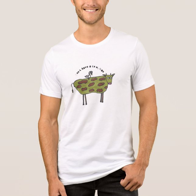 Camiseta Triblenda No tengas un hombre de vaca - Tee de los hombres (Anverso)