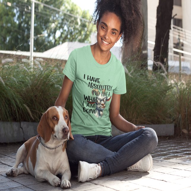 Camiseta Triblenda No Tengo Idea De Cabra (I Have No Idea Goat Tri-Blend Shirt)