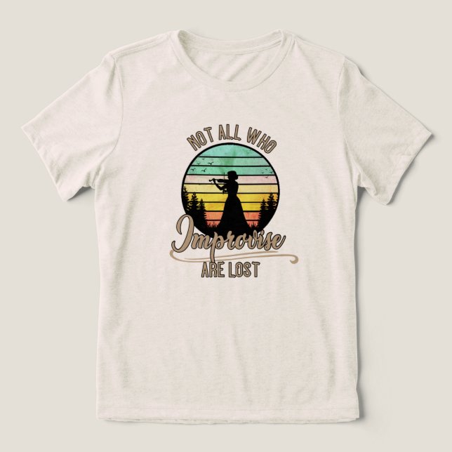Camiseta Triblenda No Todos Los Improvisados Se Pierden (Diseño delantero )