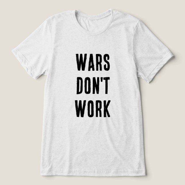 Camiseta Triblenda No trabajes (Diseño delantero )