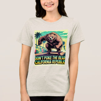 Camiseta Triblenda No vomiten el oso - Mujeres de la República de Cal