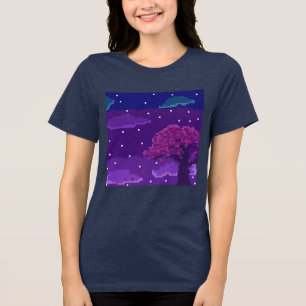 Camiseta Triblenda Noche de 8 bits