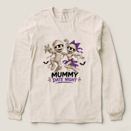 Camiseta Triblenda Noche de cita de pareja de momia adorable