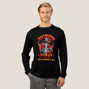 Camiseta Triblenda Noche De Halloween No Hay Ningún Lugar Para Escond