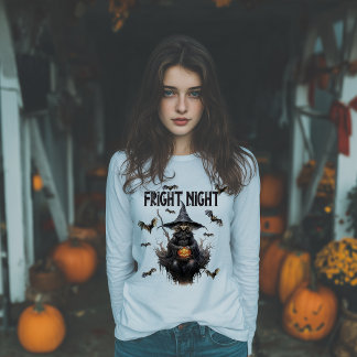 Camiseta Triblenda Noche de Terror Bruja de Halloween