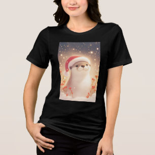 Camiseta Triblenda Nochebuena Otter Acogedora
