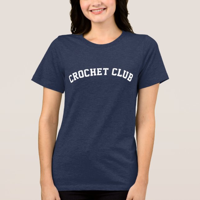 Camiseta Triblenda Nombre de club de crochet personalizado en el text (Anverso)