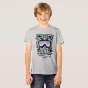 Camiseta Triblenda Nombre de la fecha de la ubicación del esquí del e