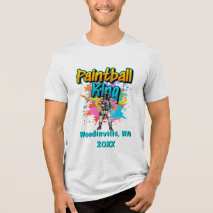 Camiseta Triblenda Nombre de la fecha de la ubicación del personaliza