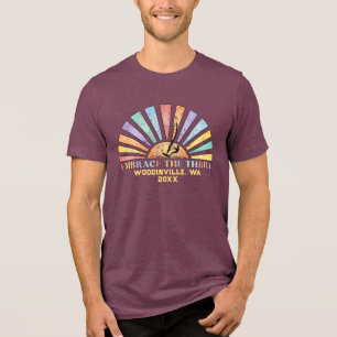 Camiseta Triblenda Nombre de la fecha de la ubicación del personaliza