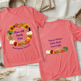 Camiseta Triblenda Nombre de la granja Producir vegetales