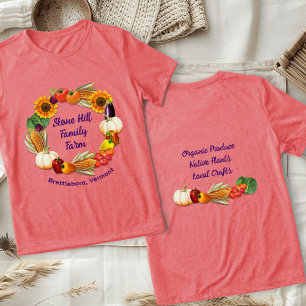 Camiseta Triblenda Nombre de la granja Producir vegetales