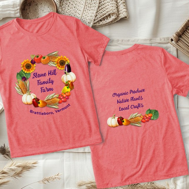 Camiseta Triblenda Nombre de la granja Producir vegetales (Subido por el creador)