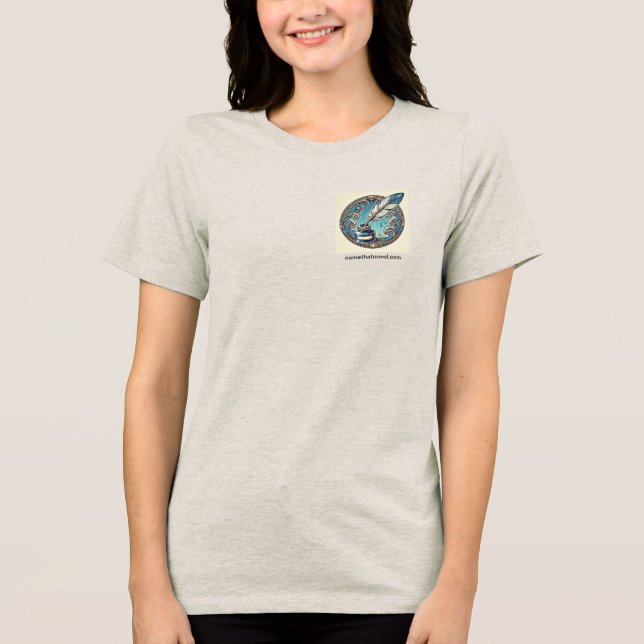 Camiseta Triblenda Nombre de la novela Quill (Anverso)
