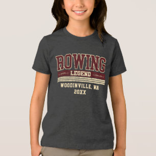 Camiseta Triblenda Nombre de la ubicación de la tripulación de repres