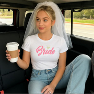 Camiseta Triblenda Nombre de novia moderno personalizado diamante con