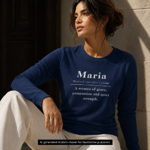 Camiseta Triblenda Nombre del Diccionario Significado Definición Muje