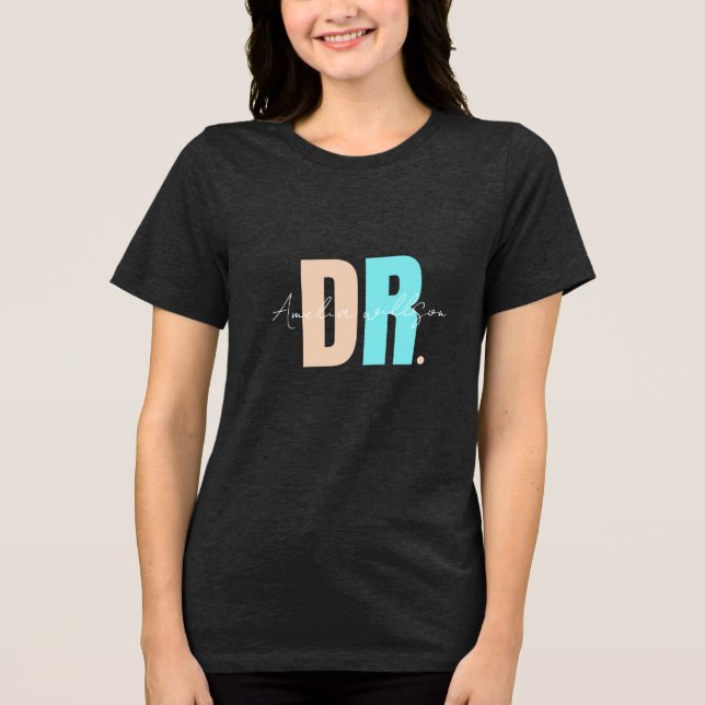 Camiseta Triblenda nombre del Médico del personalizado (Anverso)