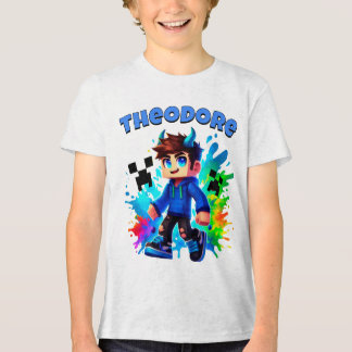 Camiseta Triblenda Nombre personalizado de Minecrafter, jugador de mi