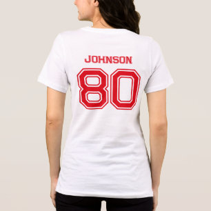 Camiseta Triblenda Nombre personalizado del equipo de deportes rojos,