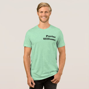 Camiseta Triblenda Nombre personalizado del pastor