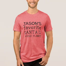 Camiseta Triblenda Nombre personalizado Navidades divertidos Fiesta d