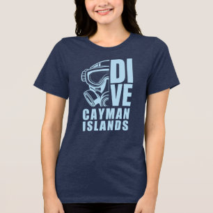 Camiseta Triblenda Nombre personalizado para buceo en Islas Caimán
