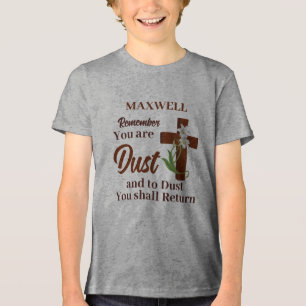 Camiseta Triblenda Nombre personalizado Recuerde que está Polvo   Mié