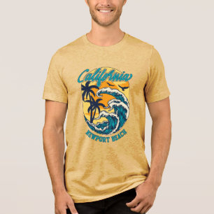 Camiseta Triblenda Nombre personalizado / Texto Surfing de California