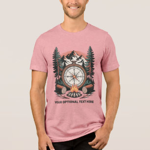 Camiseta Triblenda Nombre personalizado y camping de texto