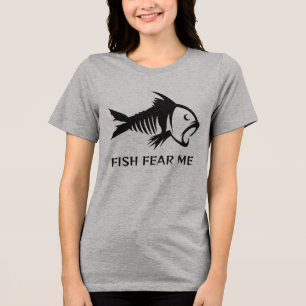 Camiseta Triblenda Nombre personalizado y pescado de texto