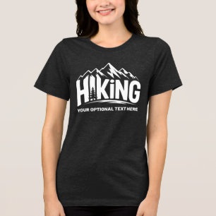 Camiseta Triblenda Nombre personalizado y texto de senderismo