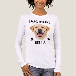 Camiseta Triblenda Nombre y Foto de Perro Personalizados Simple Moder