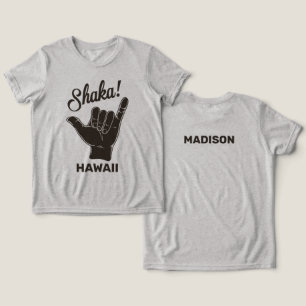 Camiseta Triblenda Nombre y ubicación personalizados Shaka