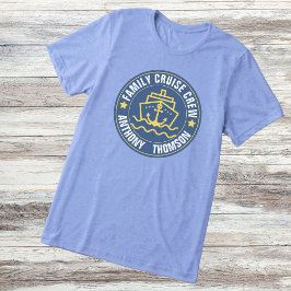 Camiseta Triblenda Nombres de adultos y niños de viaje de crucero que