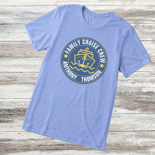 Camiseta Triblenda Nombres de adultos y niños de viaje de crucero que