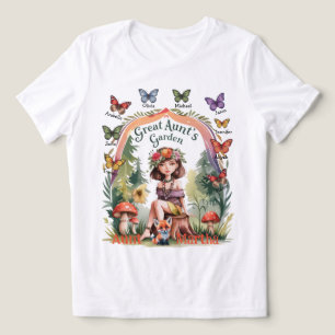 Camiseta Triblenda Nombres de sobrina y sobrino Jardín de la tía abue