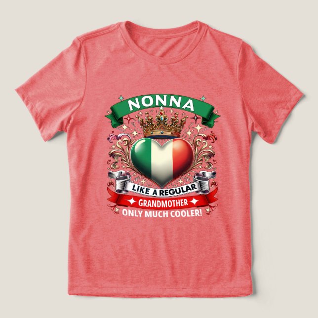 Camiseta Triblenda Nonna Like a Regular Grandmother  (Diseño delantero )
