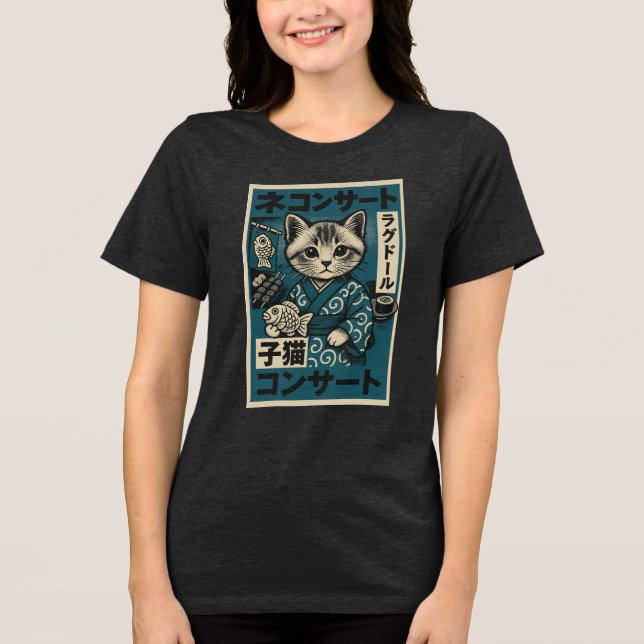 Camiseta Triblenda Noodle Neko (Anverso)