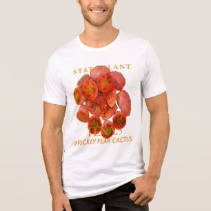 Camiseta Triblenda Nopal de Texas Territory Planta Prickly Pear Cactu
